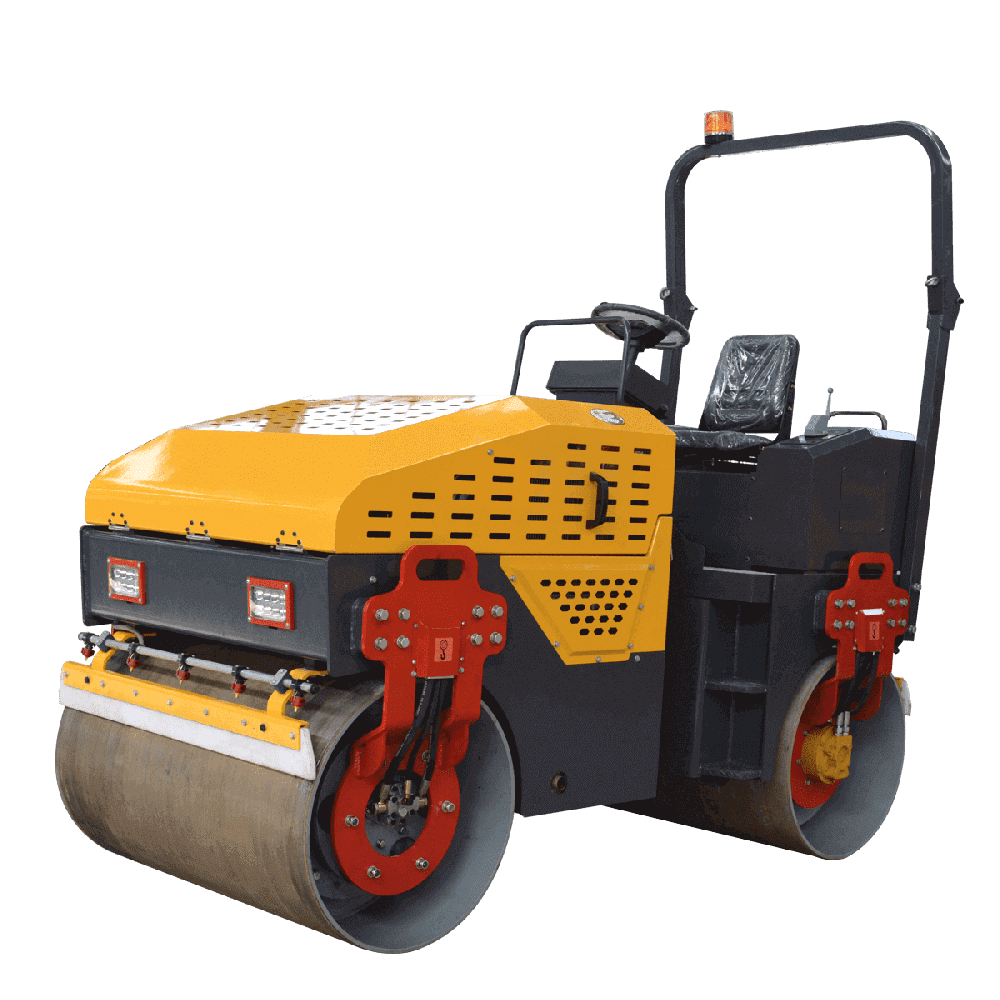 2000kg vibratory tandem road roller