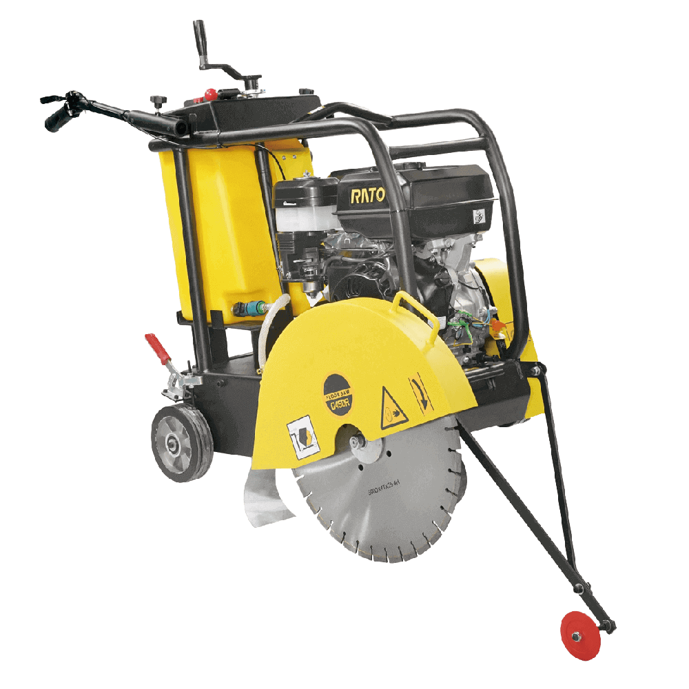 self propelled walk behind concrete saw